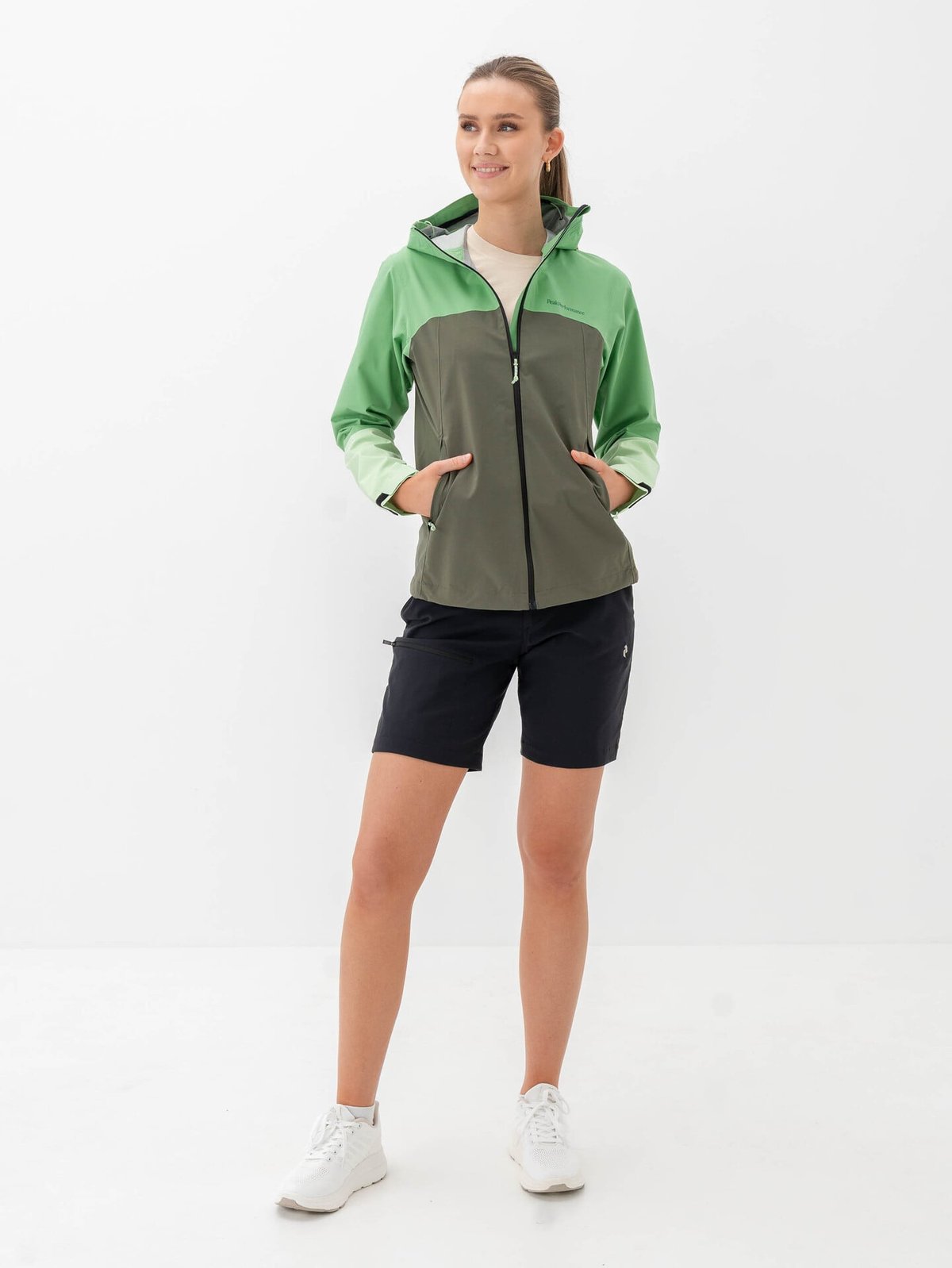 Peak Performance Trail Hipe Shell Jacket Peppermint / Pine Needle