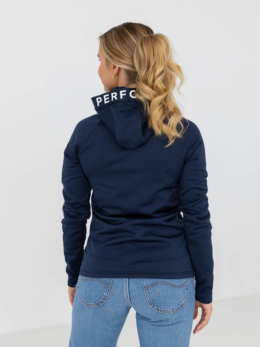 Peak Performance Rider Mid Zip Hood Blue Shadow