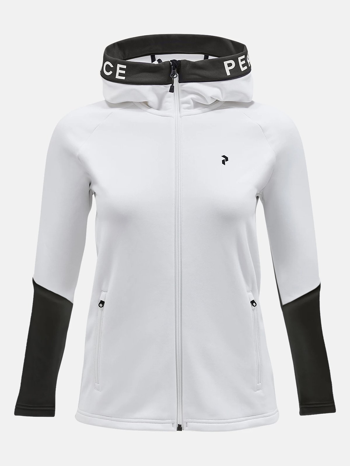 Peak Performance Rider Mid Zip Hood Offwhite / Black