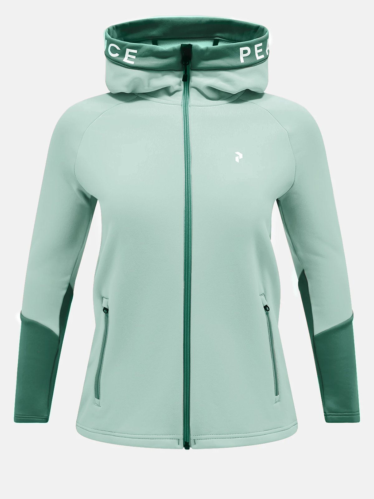 Peak Performance Rider Mid Zip Hood Delta Green / Smoke
