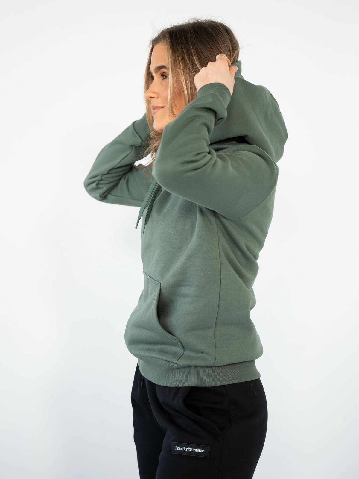 Peak Performance Logo Hood Sweatshirt Grønn
