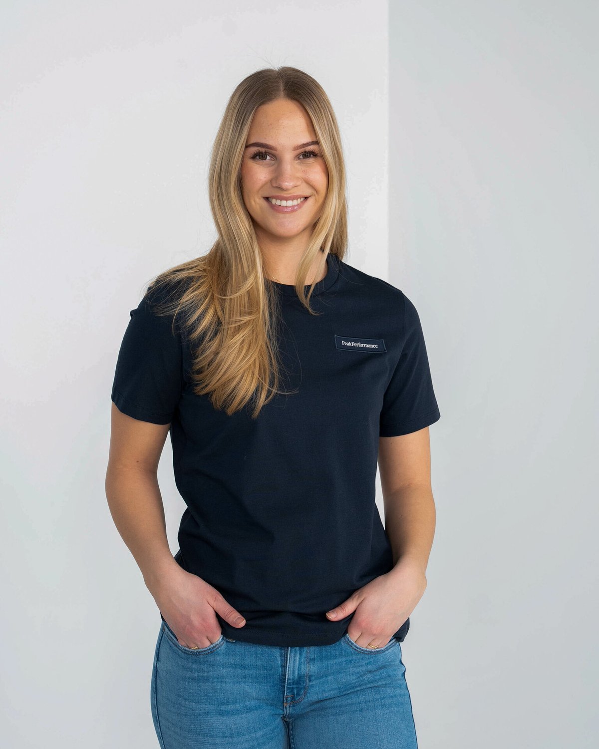 Peak Performance Logo Tee Blå