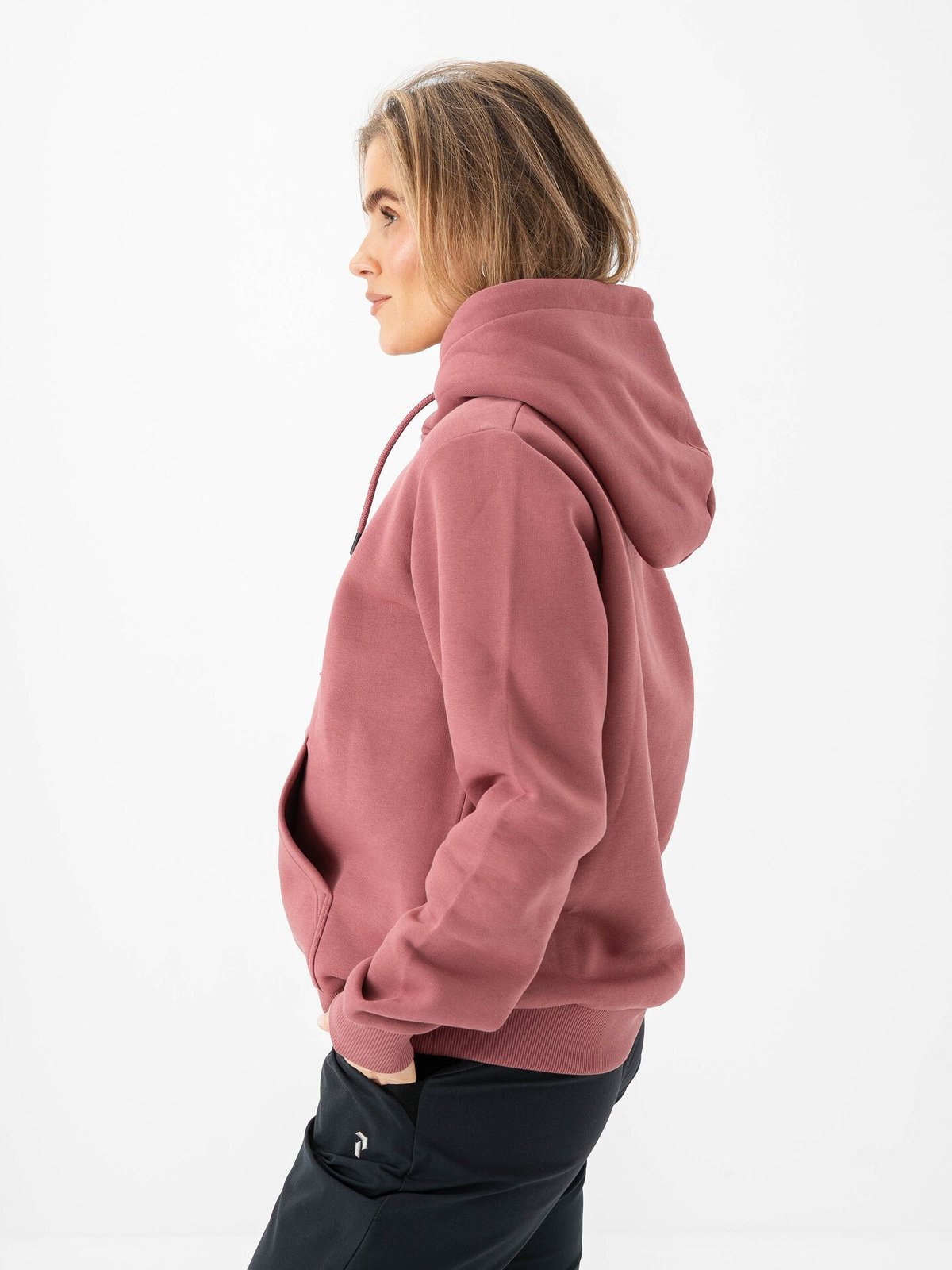 Peak Performance Original Small Logo Hood Wild Rouge