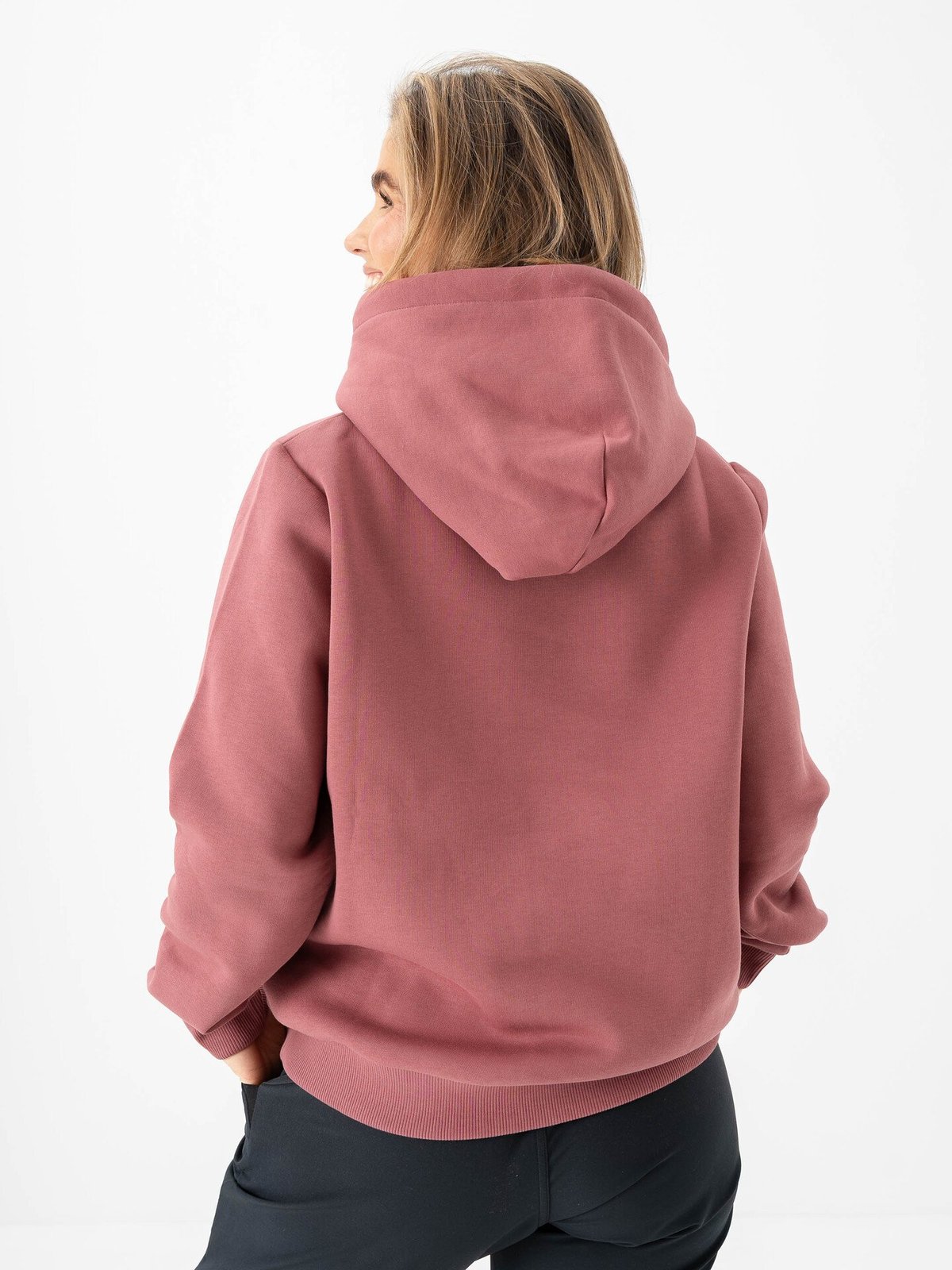 Peak Performance Original Small Logo Hood Wild Rouge