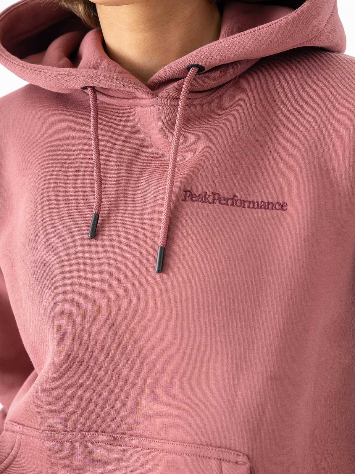 Peak Performance Original Small Logo Hood Wild Rouge