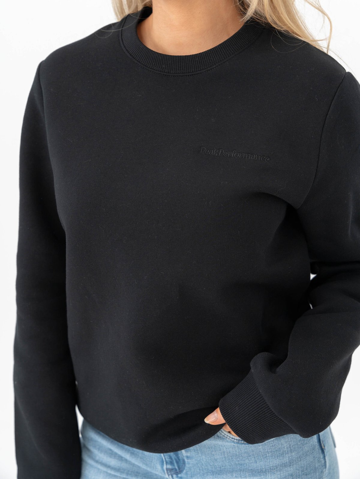 Peak Performance Original Small Logo Crew Black