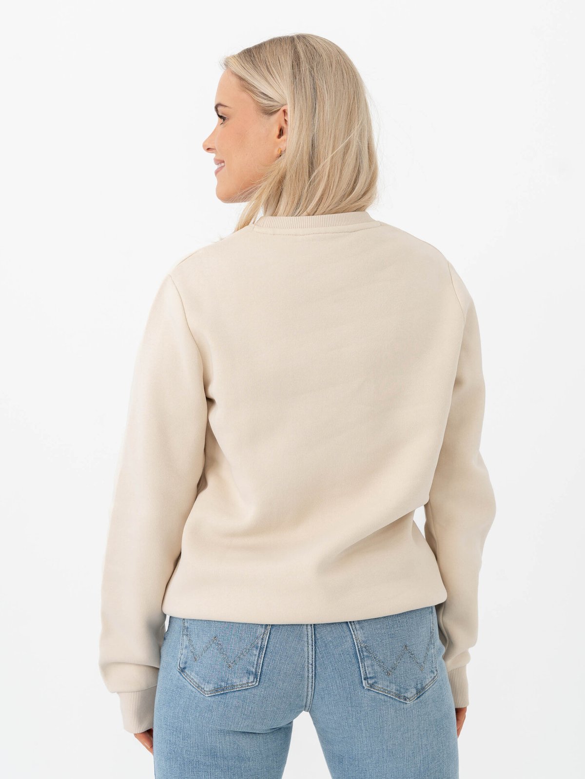 Peak Performance Original Small Logo Crew Sand Fog