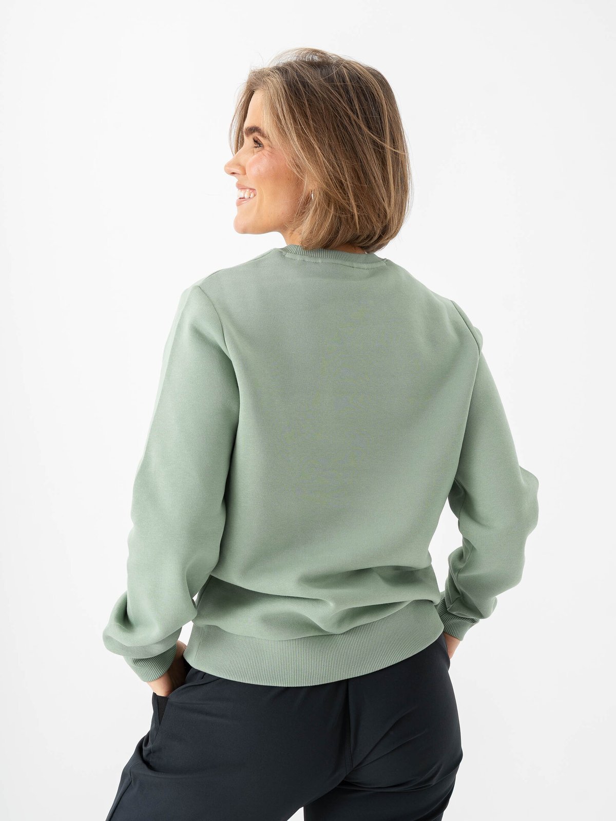 Peak Performance Original Small Logo Crew Green Valley