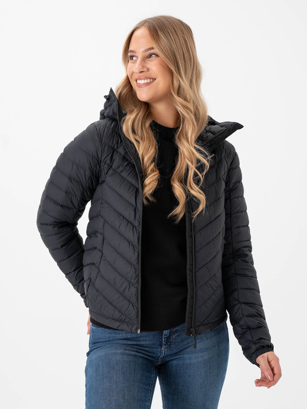 Peak Performance Frost Down Hood Jacket Black