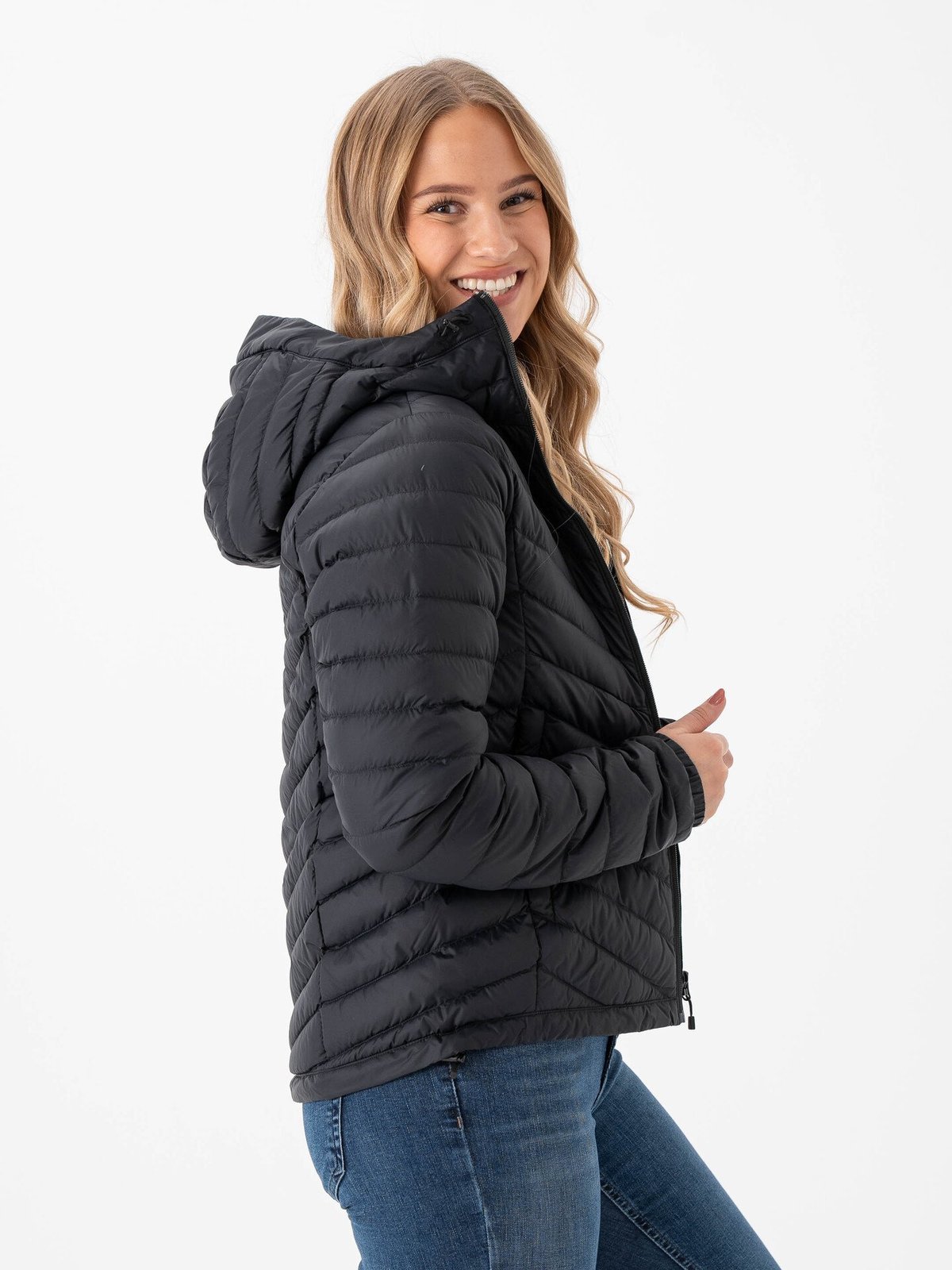 Peak Performance Frost Down Hood Jacket Black