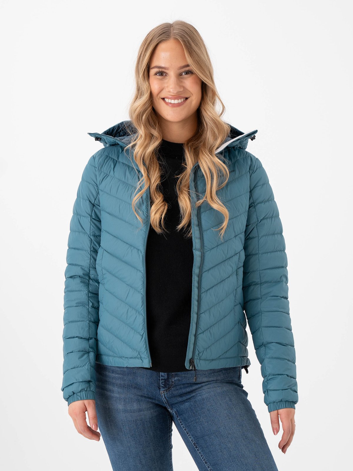 Peak Performance Frost Down Hood Jacket Hydro Fresh / Infinity Teel