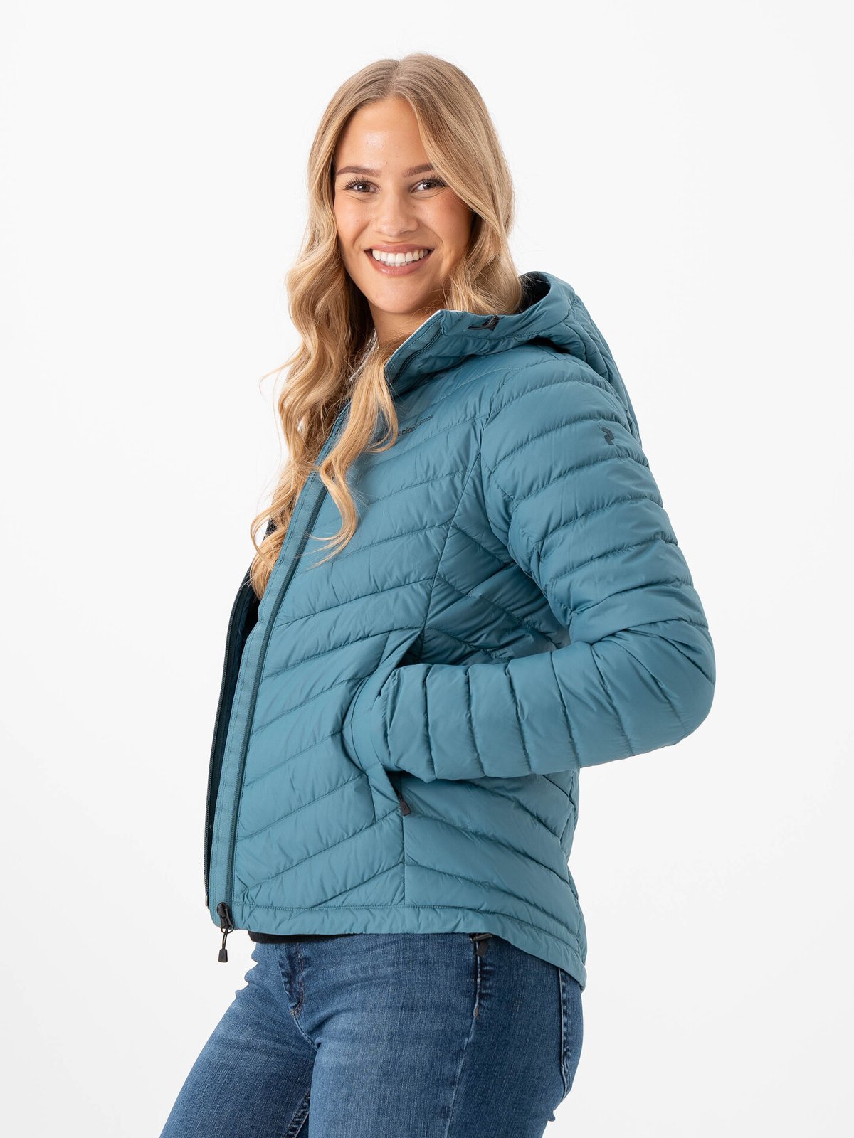 Peak Performance Frost Down Hood Jacket Hydro Fresh / Infinity Teel