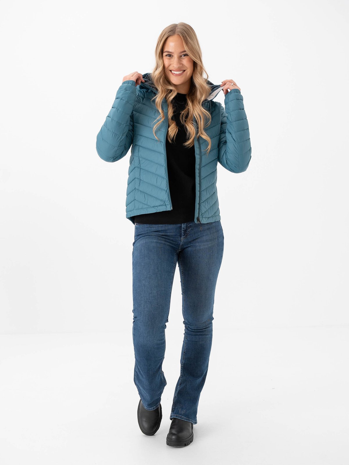 Peak Performance Frost Down Hood Jacket Hydro Fresh / Infinity Teel