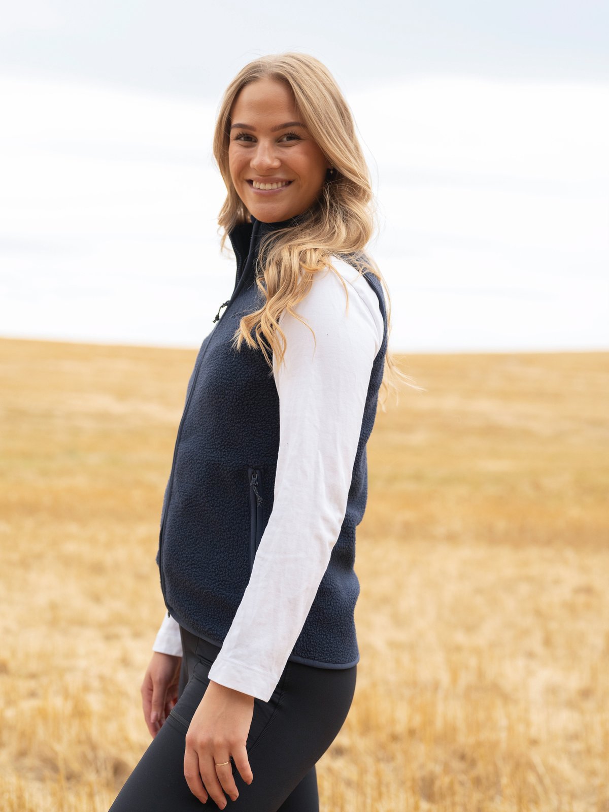 Peak Performance Pile Vest Blue shadow (2n3)