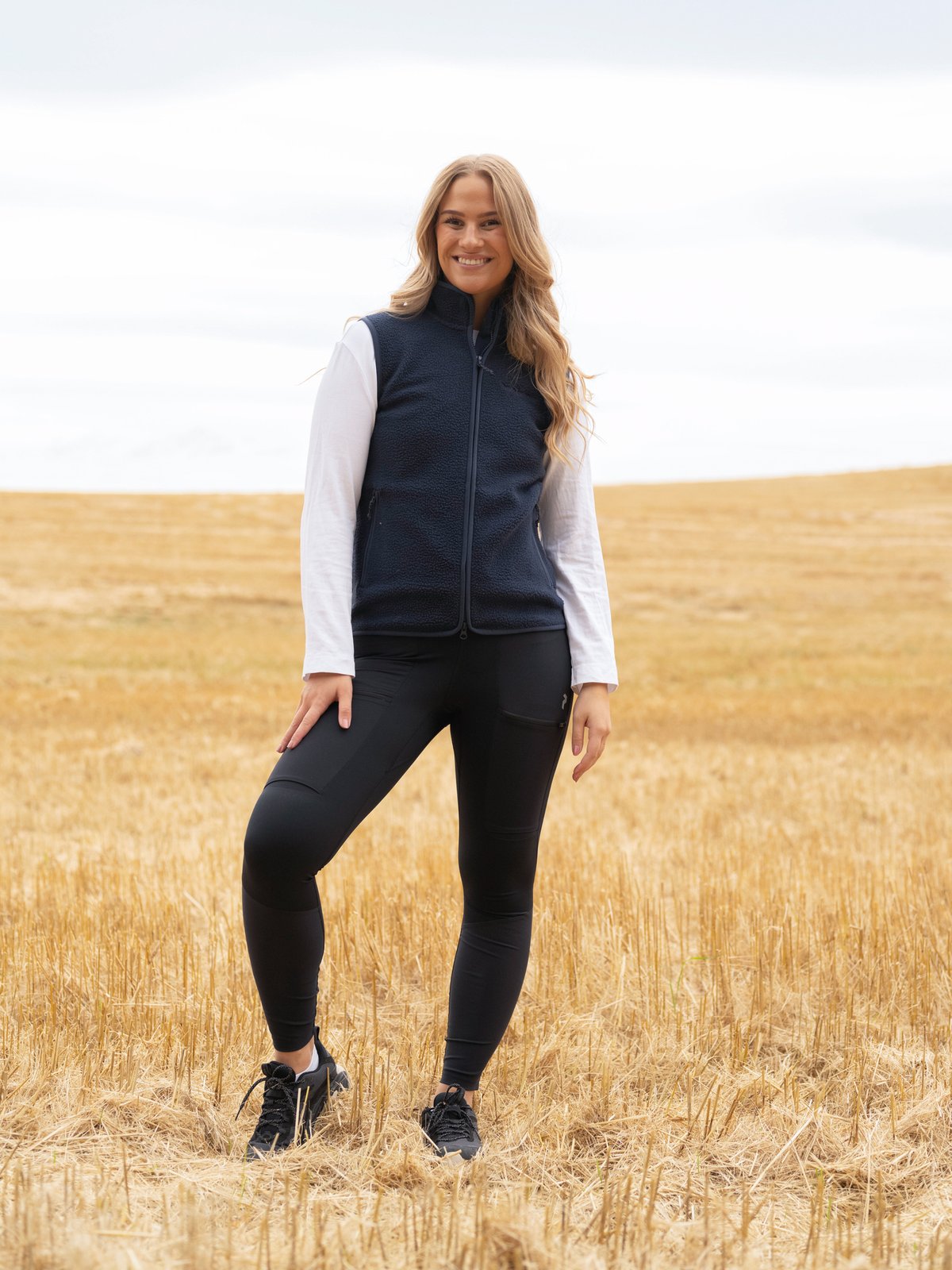 Peak Performance Pile Vest Blue shadow (2n3)