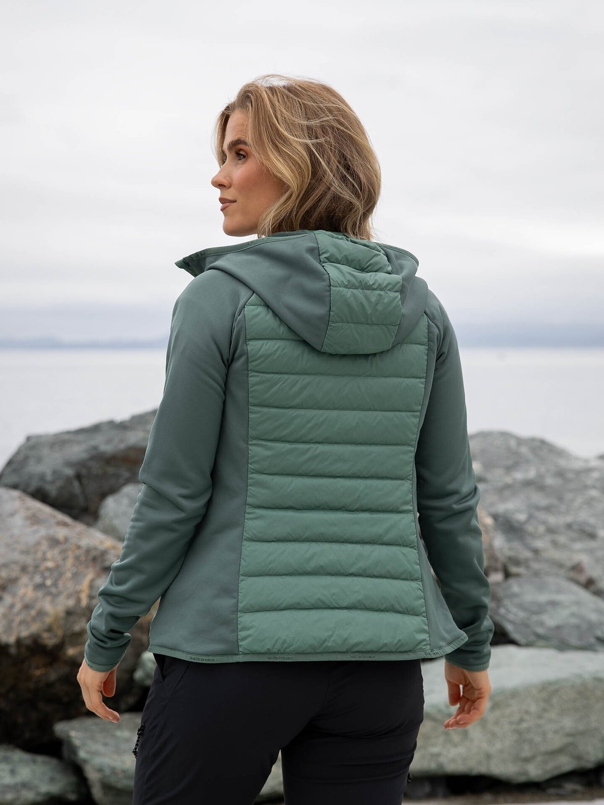 Peak Performance Down Hybrid Hood Jacket Grønn