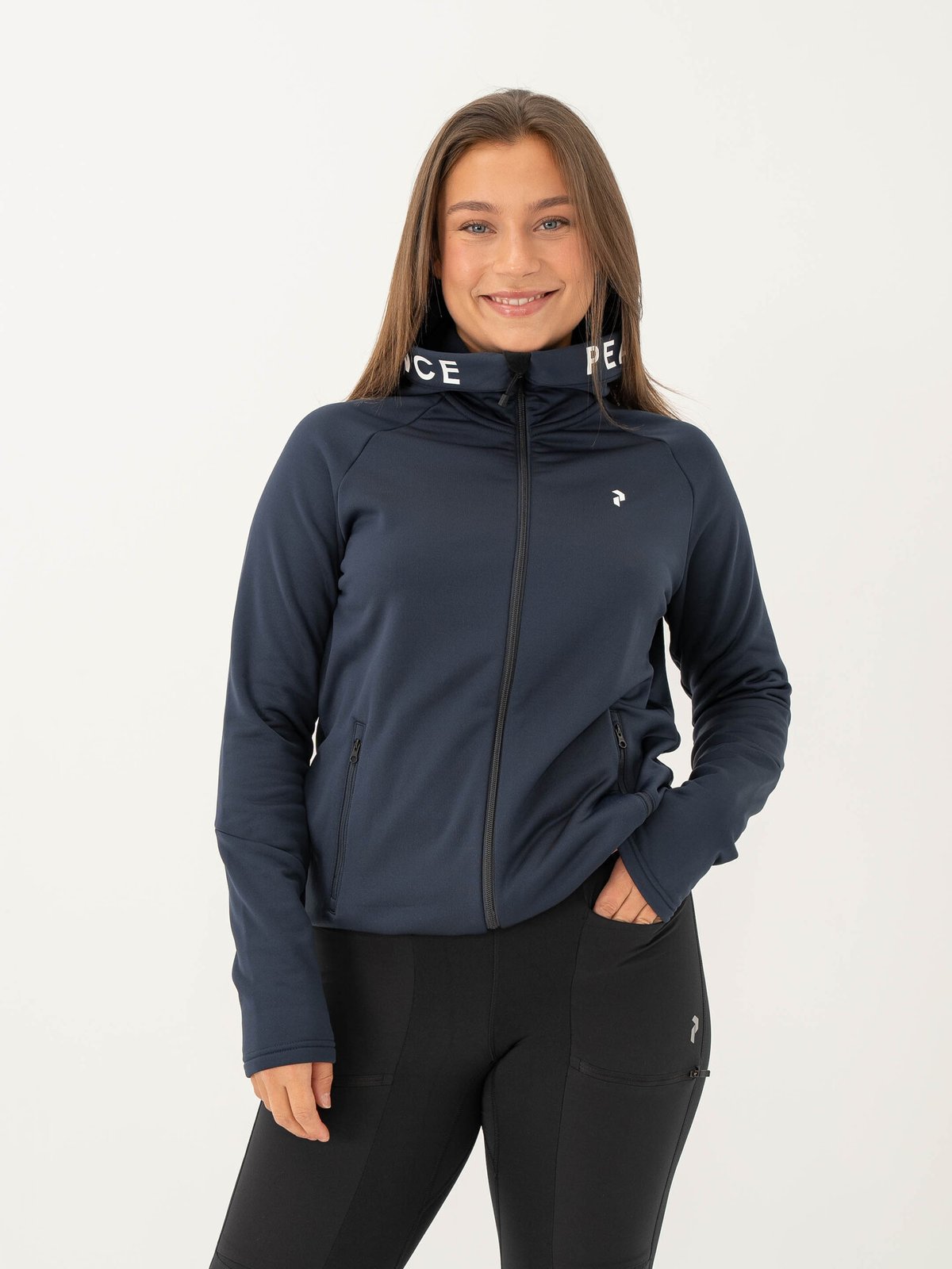 Peak Performance Rider Zip Hood Blue Shadow