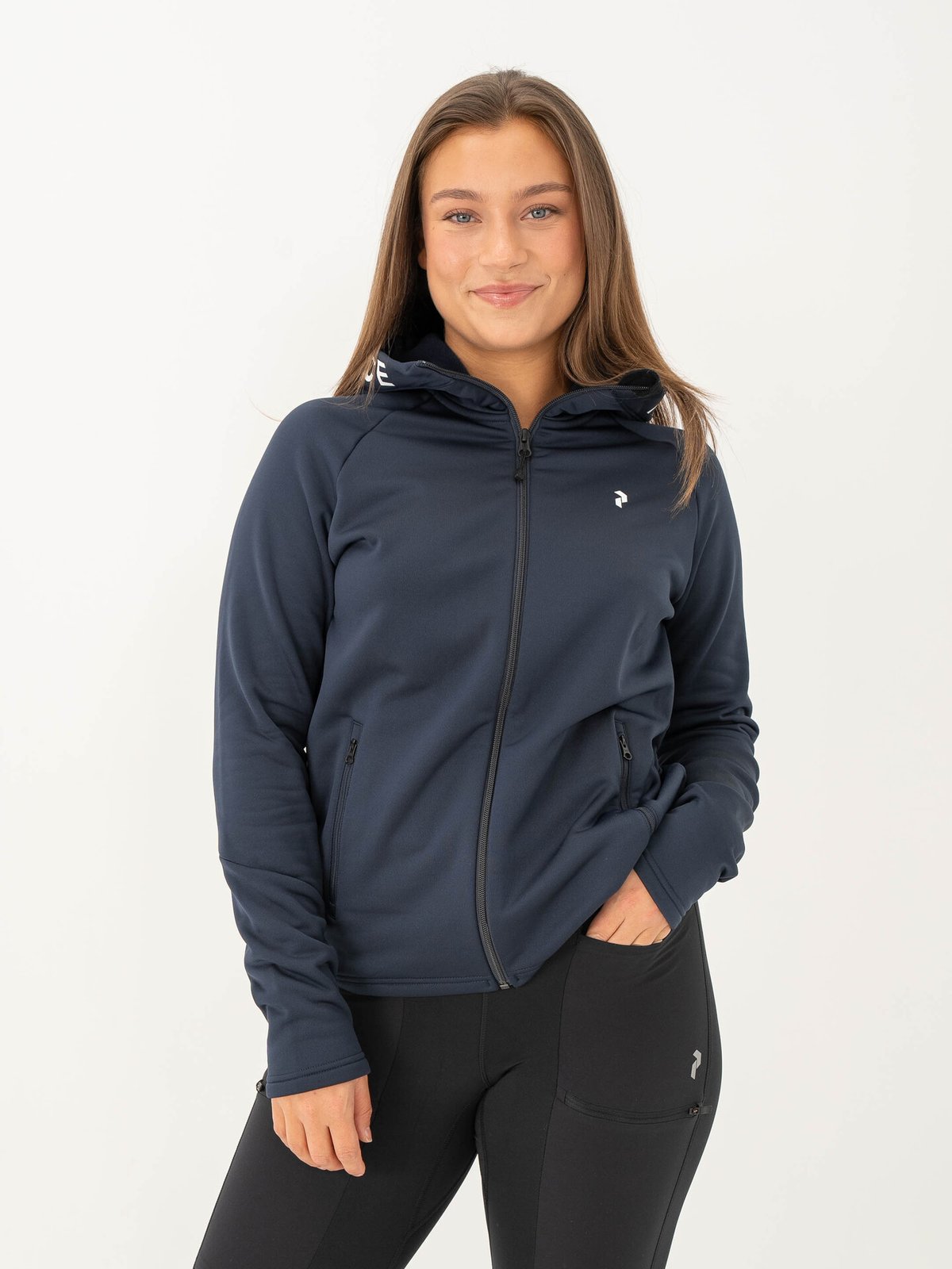 Peak Performance Rider Zip Hood Blue Shadow