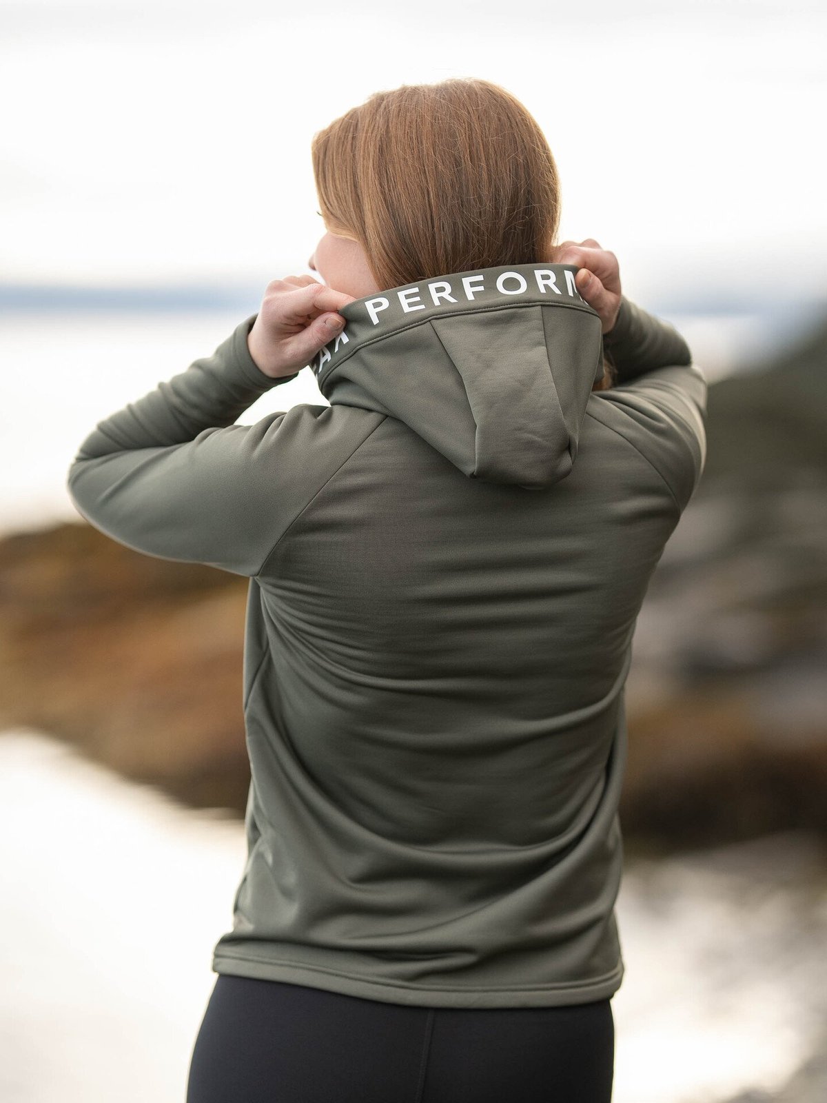 Peak Performance Rider Zip Hood Pine Needle