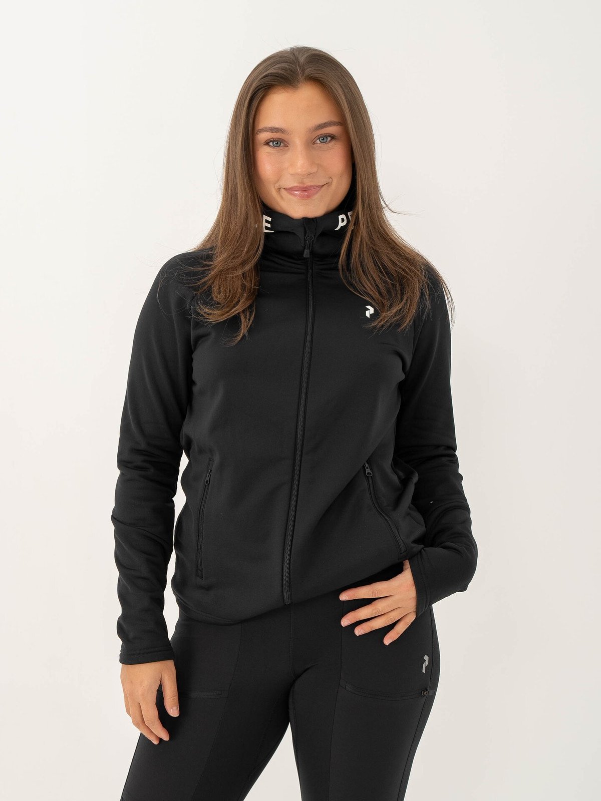 Peak Performance Rider Zip Hood Black