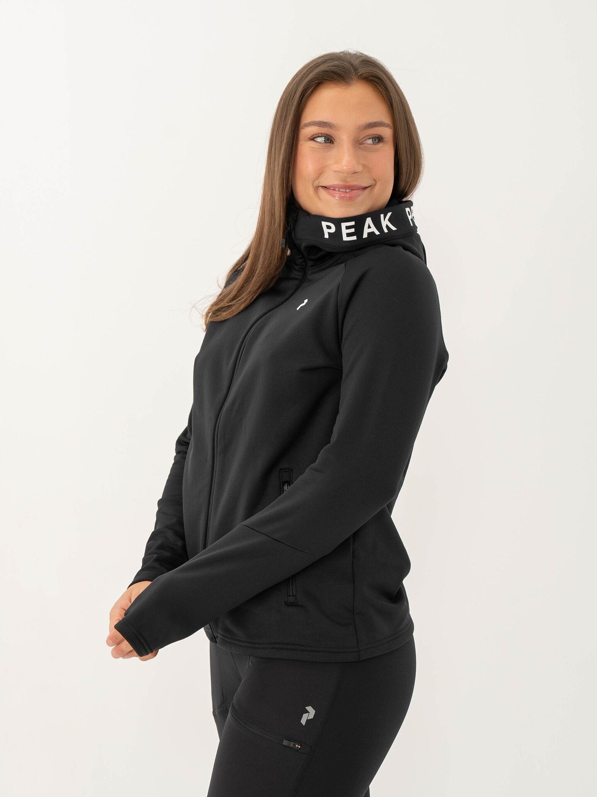 Peak Performance Rider Zip Hood Black