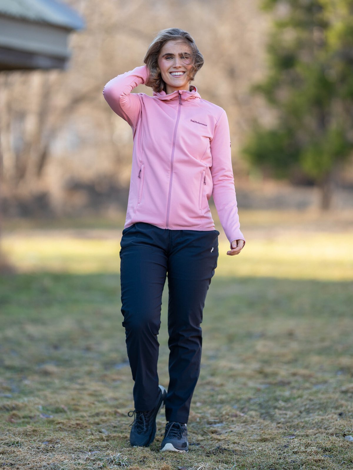 Peak Performance Light Zip Hood Warm Blush