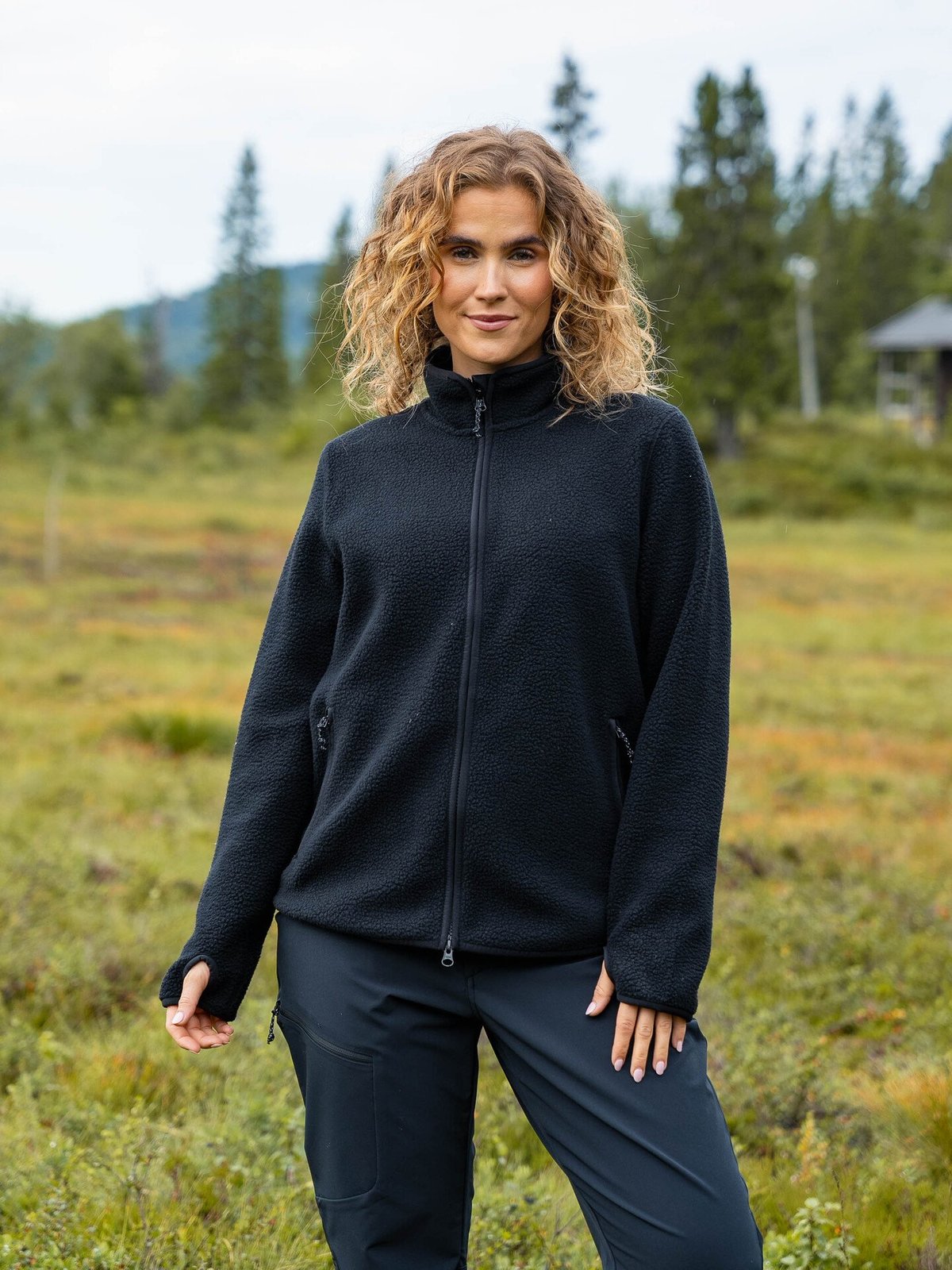 Peak Performance Pile Zip Jacket Black