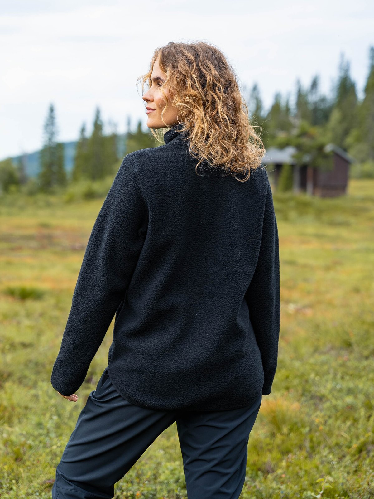 Peak Performance Pile Zip Jacket Black