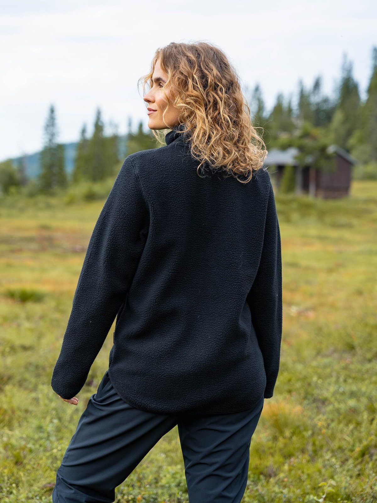 Peak Performance Pile Zip Jacket Black