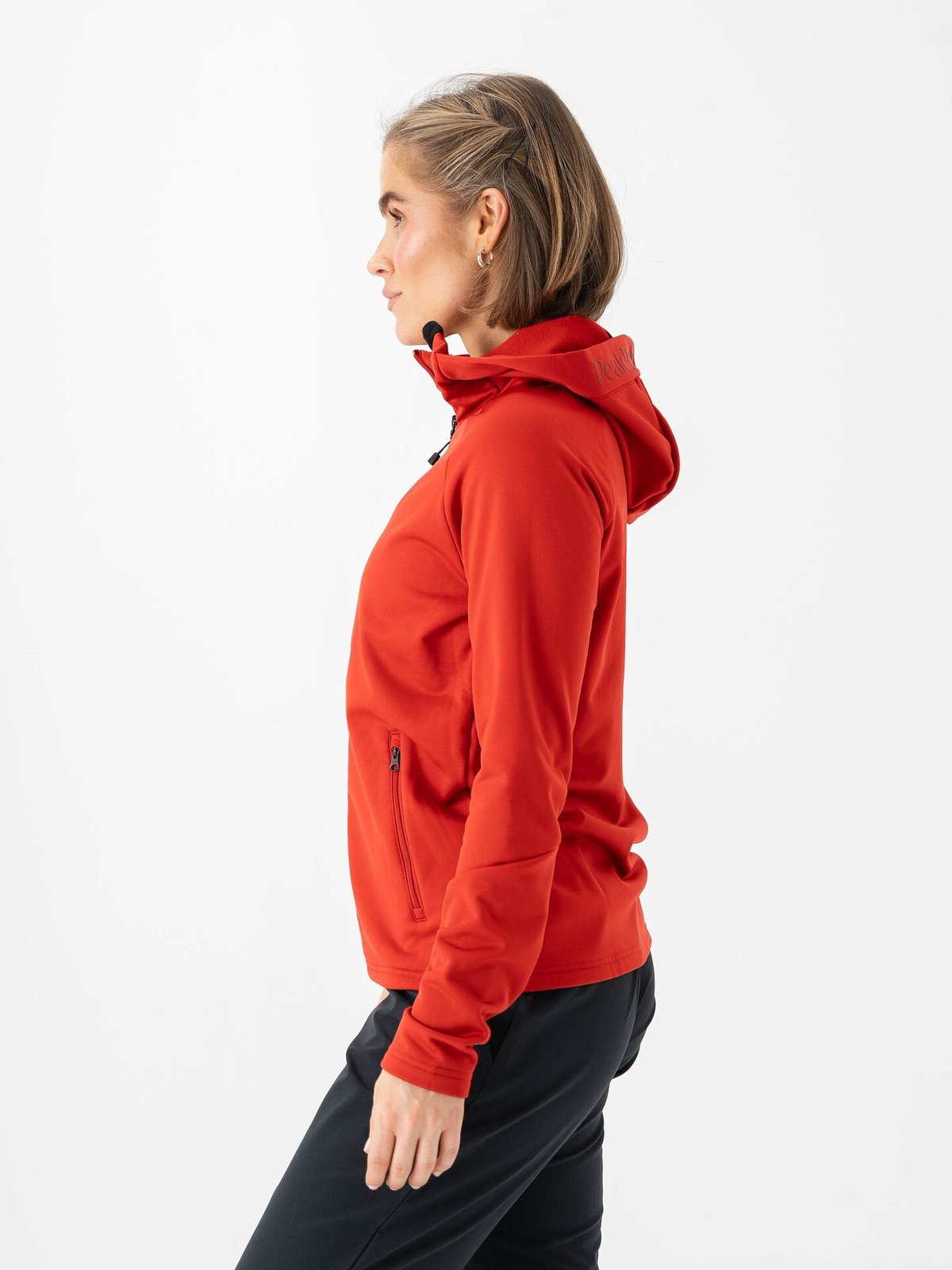 Peak Performance Rider Essentials Zip Hood Red Pompeian