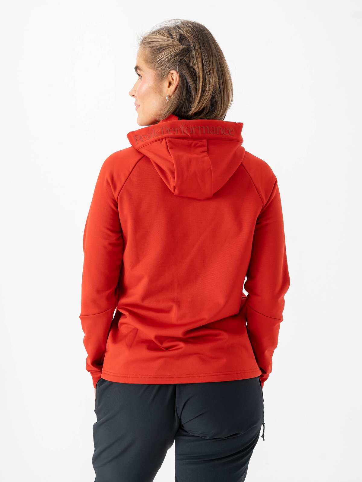 Peak Performance Rider Essentials Zip Hood Red Pompeian