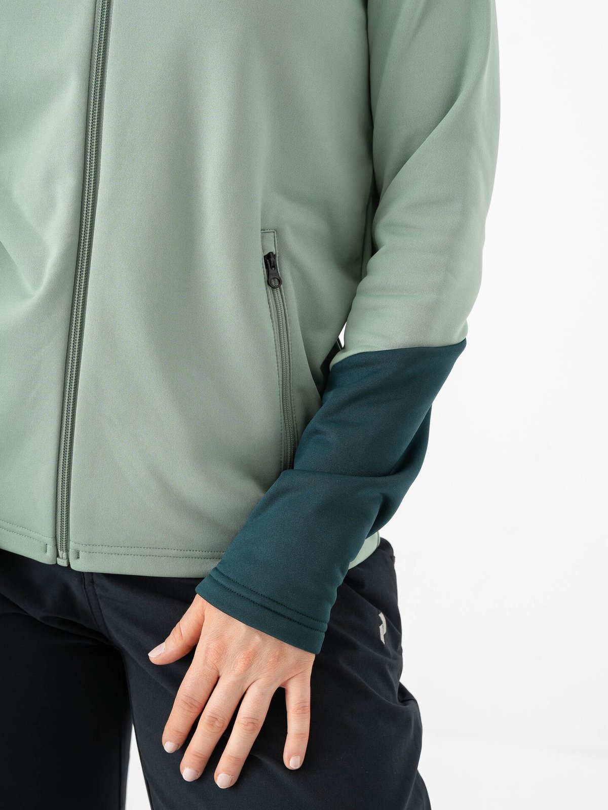 Peak Performance Rider Essentials Zip Hood Green Valley / Ponderosa Pine