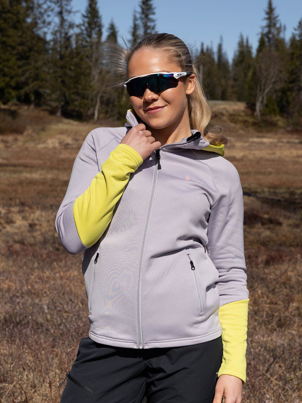 Peak Performance Rider Essentials Zip Hood Misty Lavender