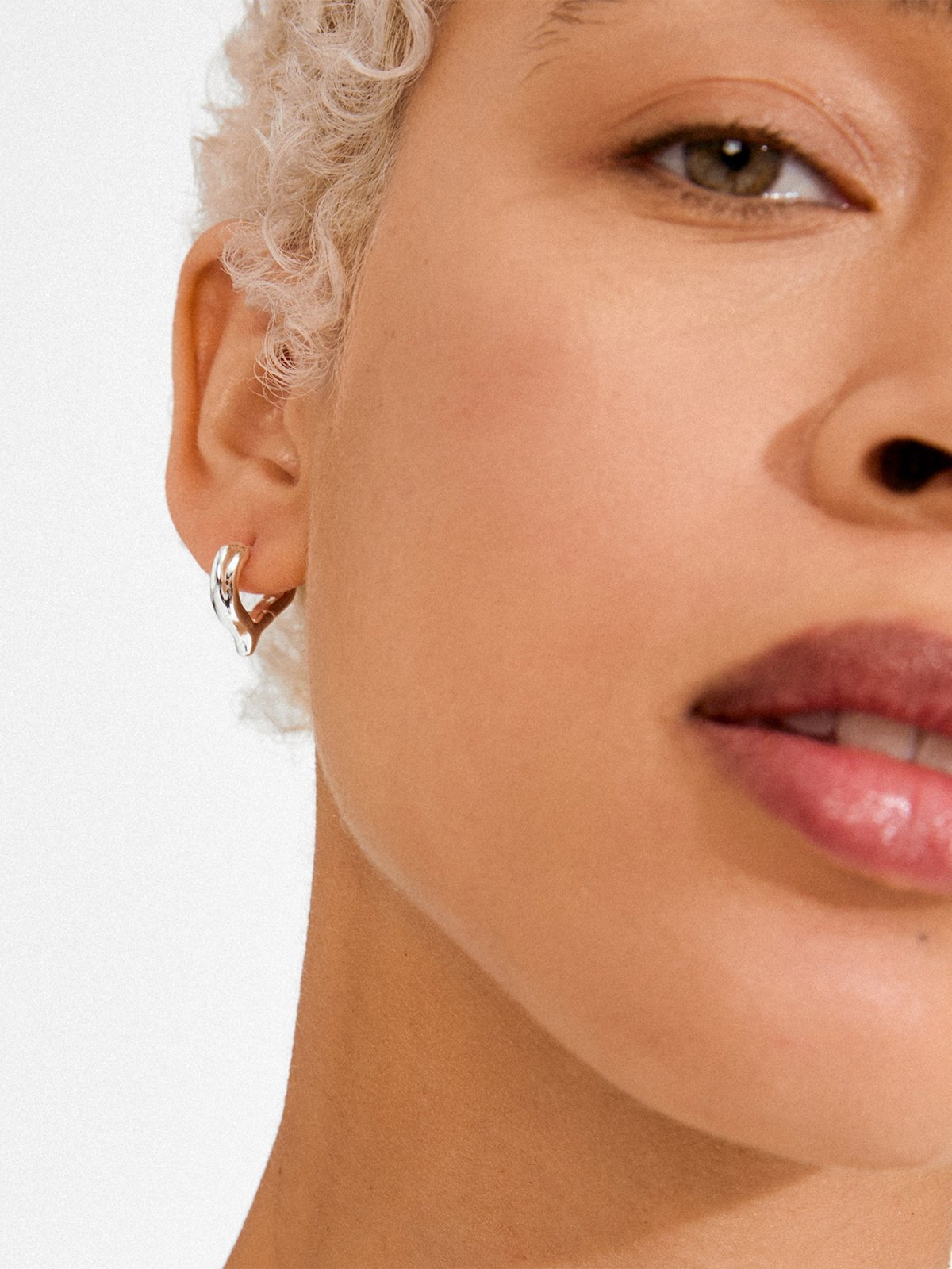 Pilgrim Nova Hoop Øredobber Silver