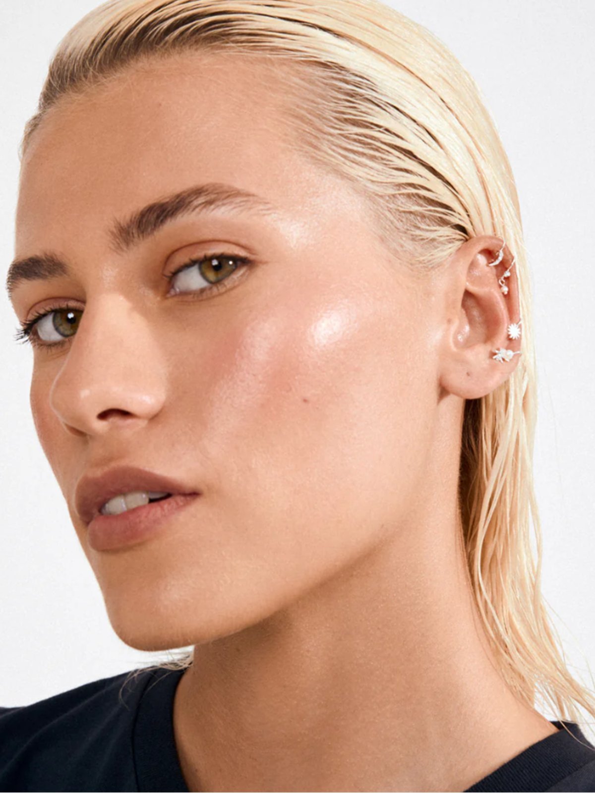 Pilgrim Evon Ear Cuff 4-i-1-Sett Sølvbelagt