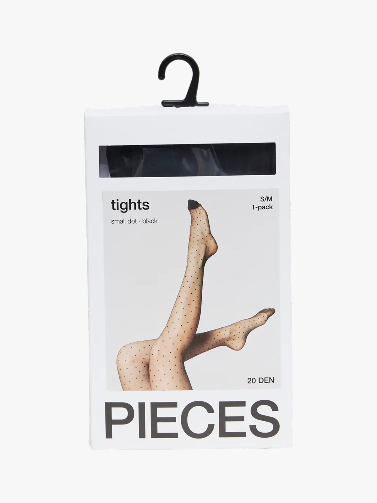 Pieces New Nikoline 20 Den Dot Tights Black