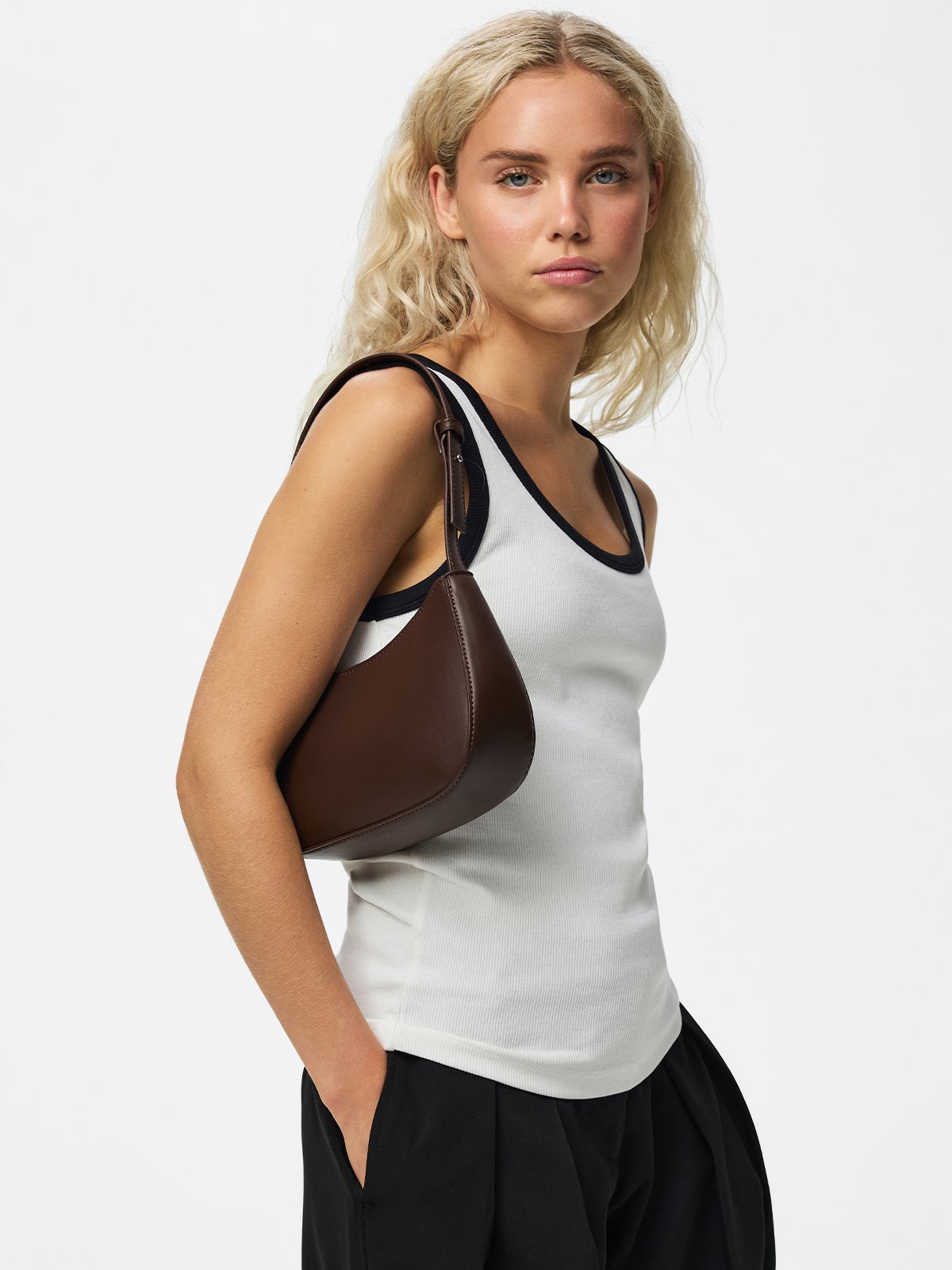 Pieces Aluana Shoulder Bag Chicory Coffee