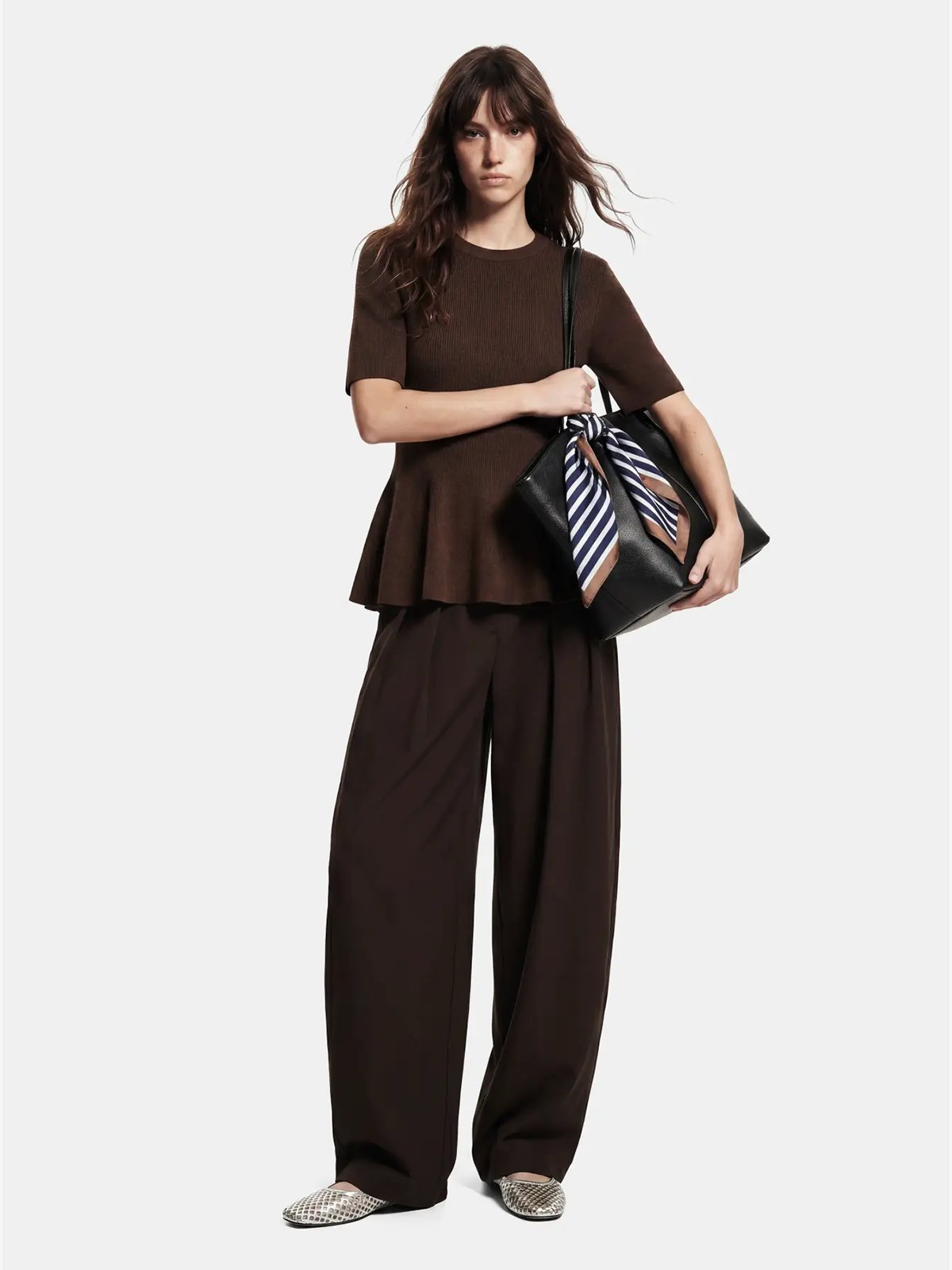Pieces Olivia Mid Waist Barrel Pant Delicioso
