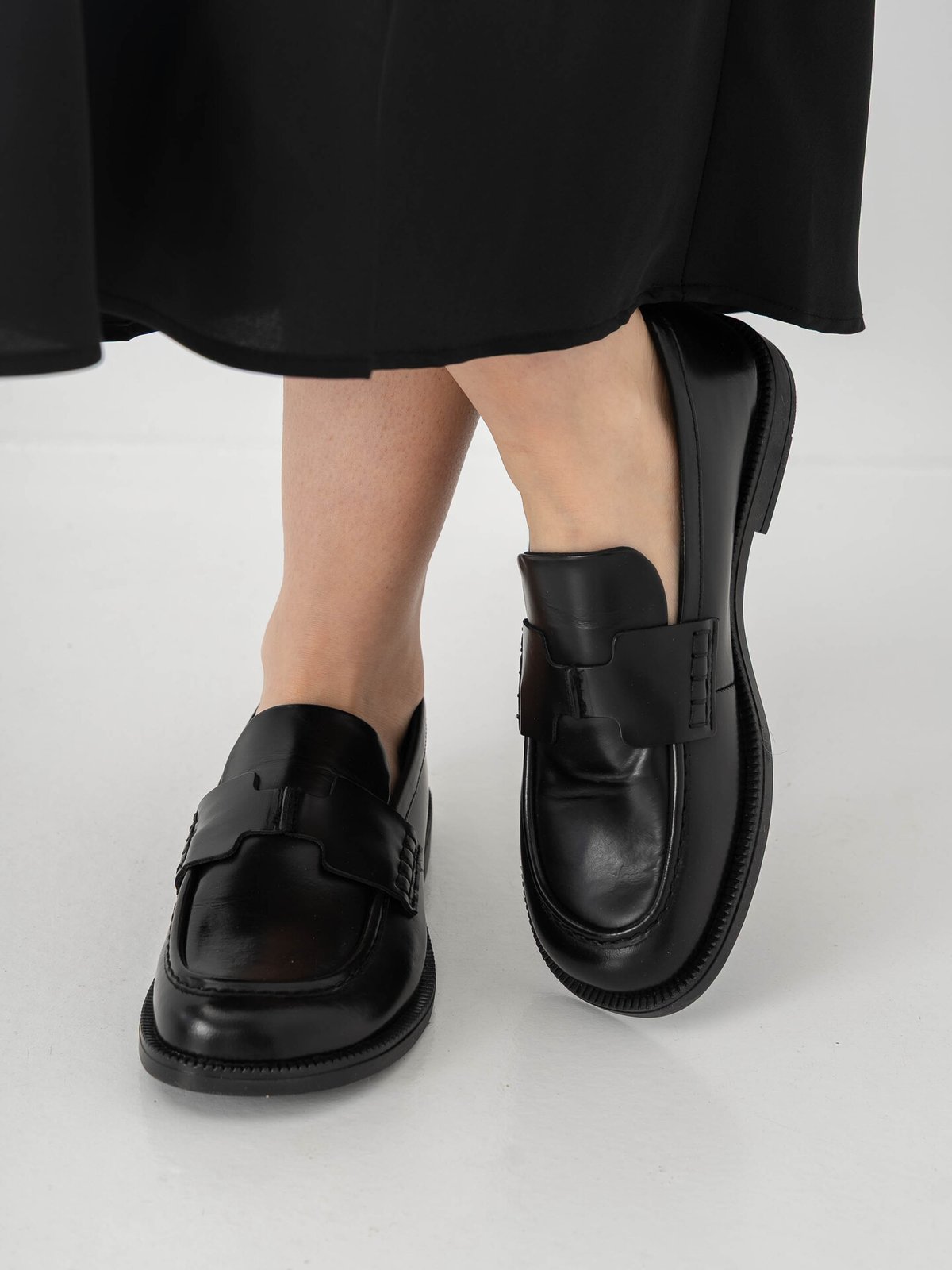 Pavement Lilja Leather Loafers Black Polido