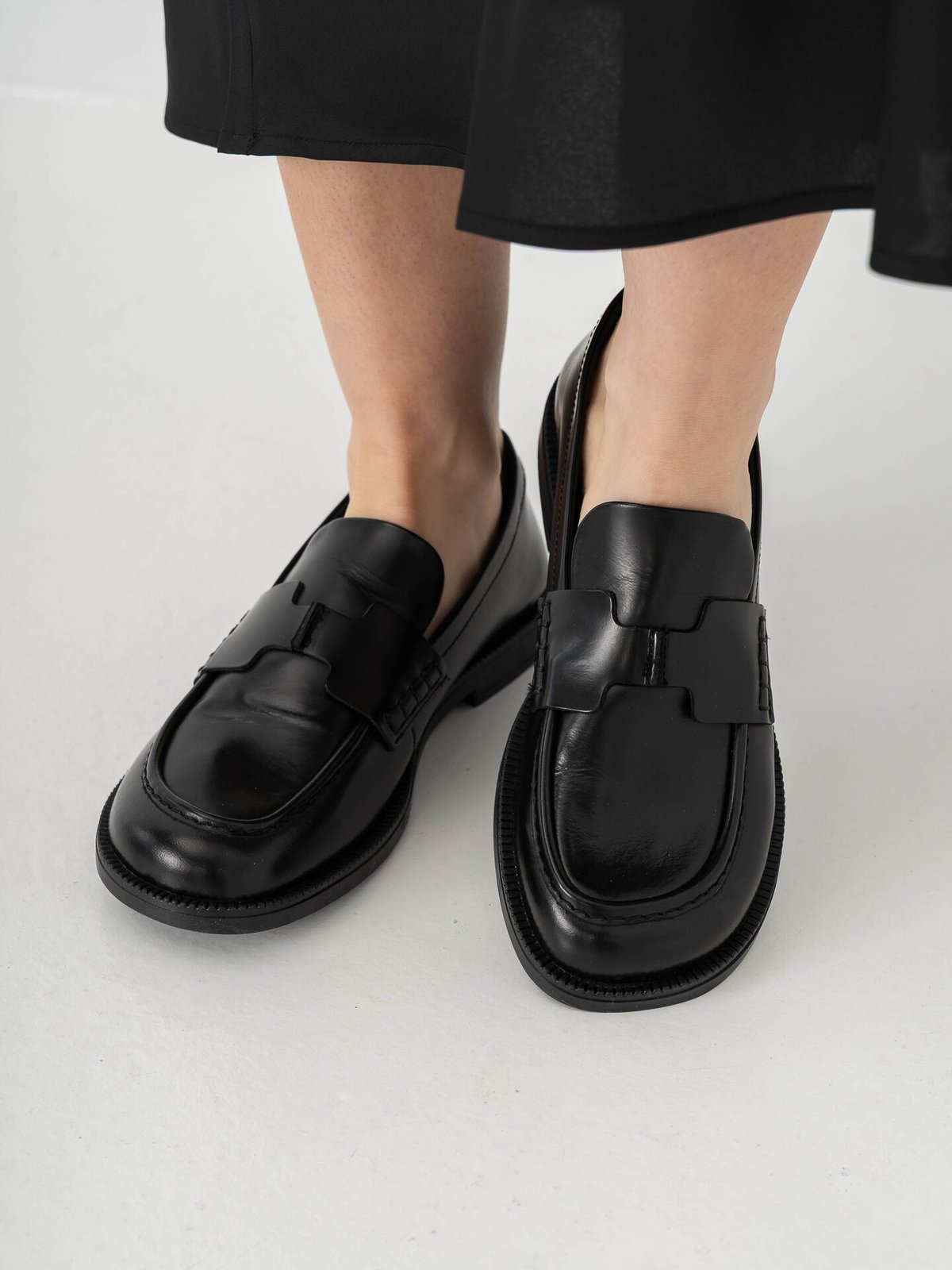 Pavement Lilja Leather Loafers Black Polido / Glatt skinn