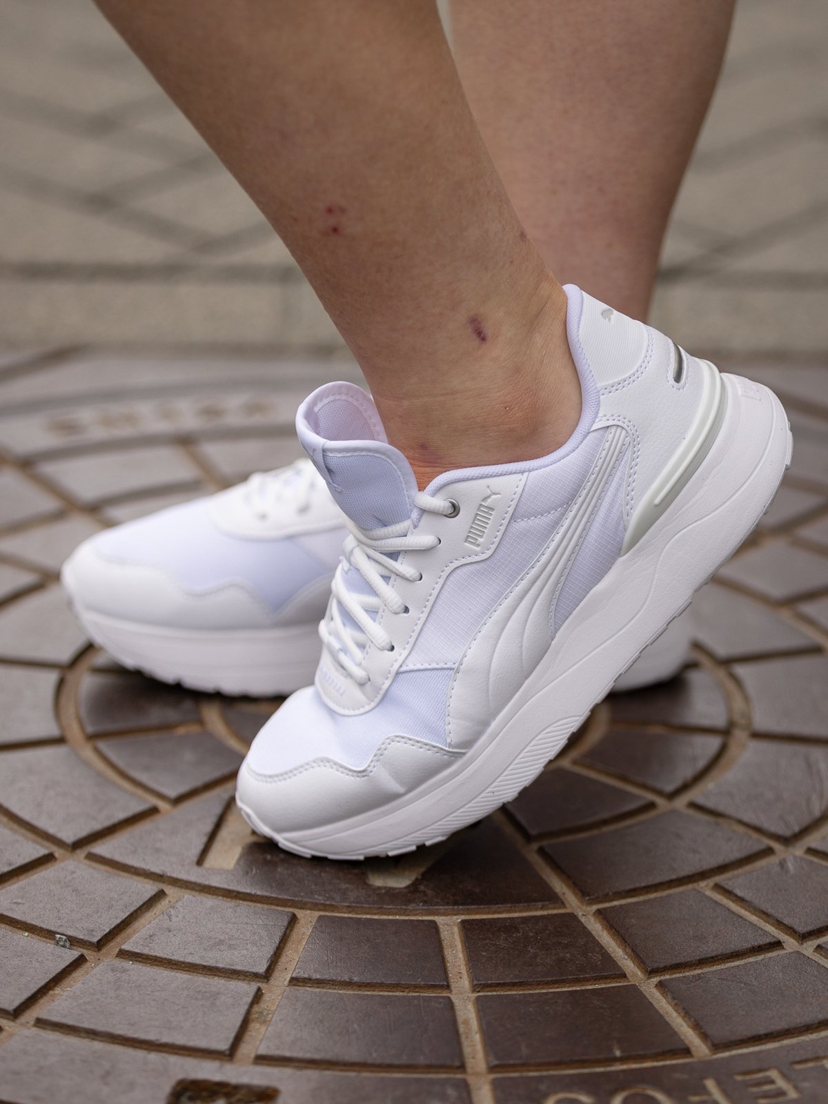 Puma R78 Voyage White-Puma White-Gray Violet