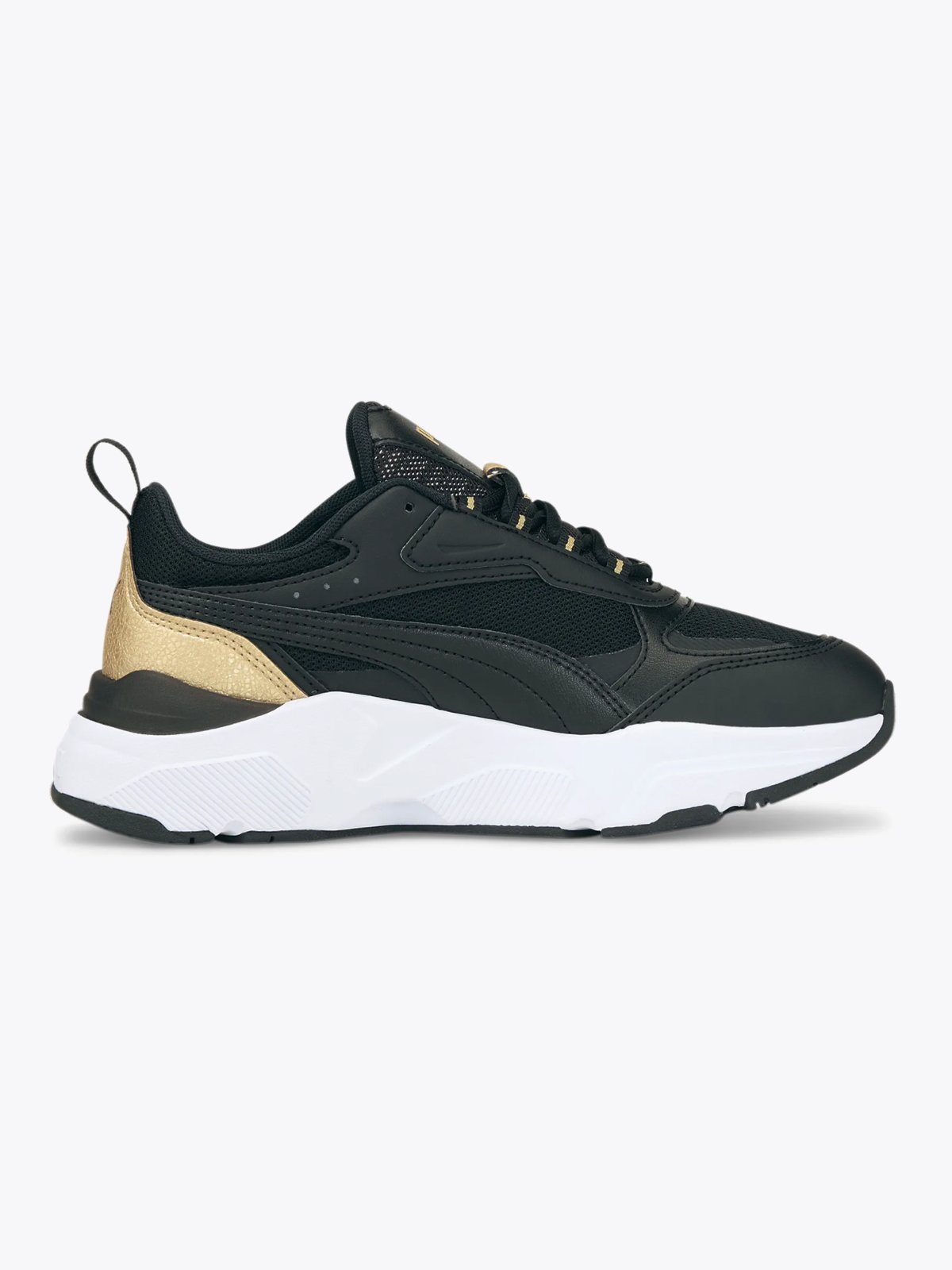 Puma Cassia Distressed Puma Black-Puma Black-Puma Team Gold
