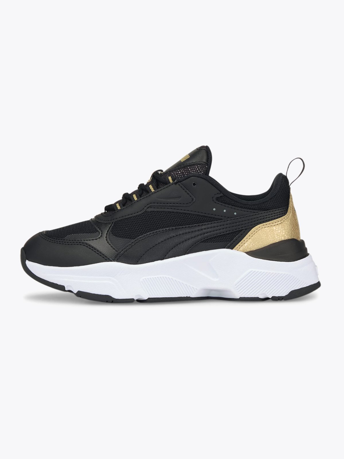 Puma Cassia Distressed Puma Black-Puma Black-Puma Team Gold