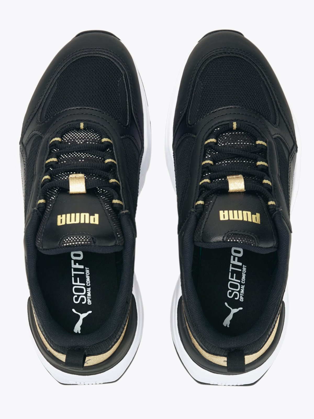 Puma Cassia Distressed Puma Black-Puma Black-Puma Team Gold