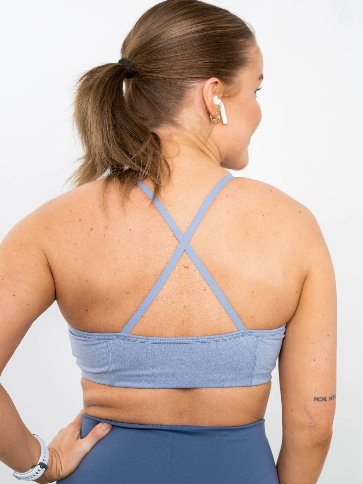 Puma Low Impact Studio Foundation Bra Filtered Ash Heather