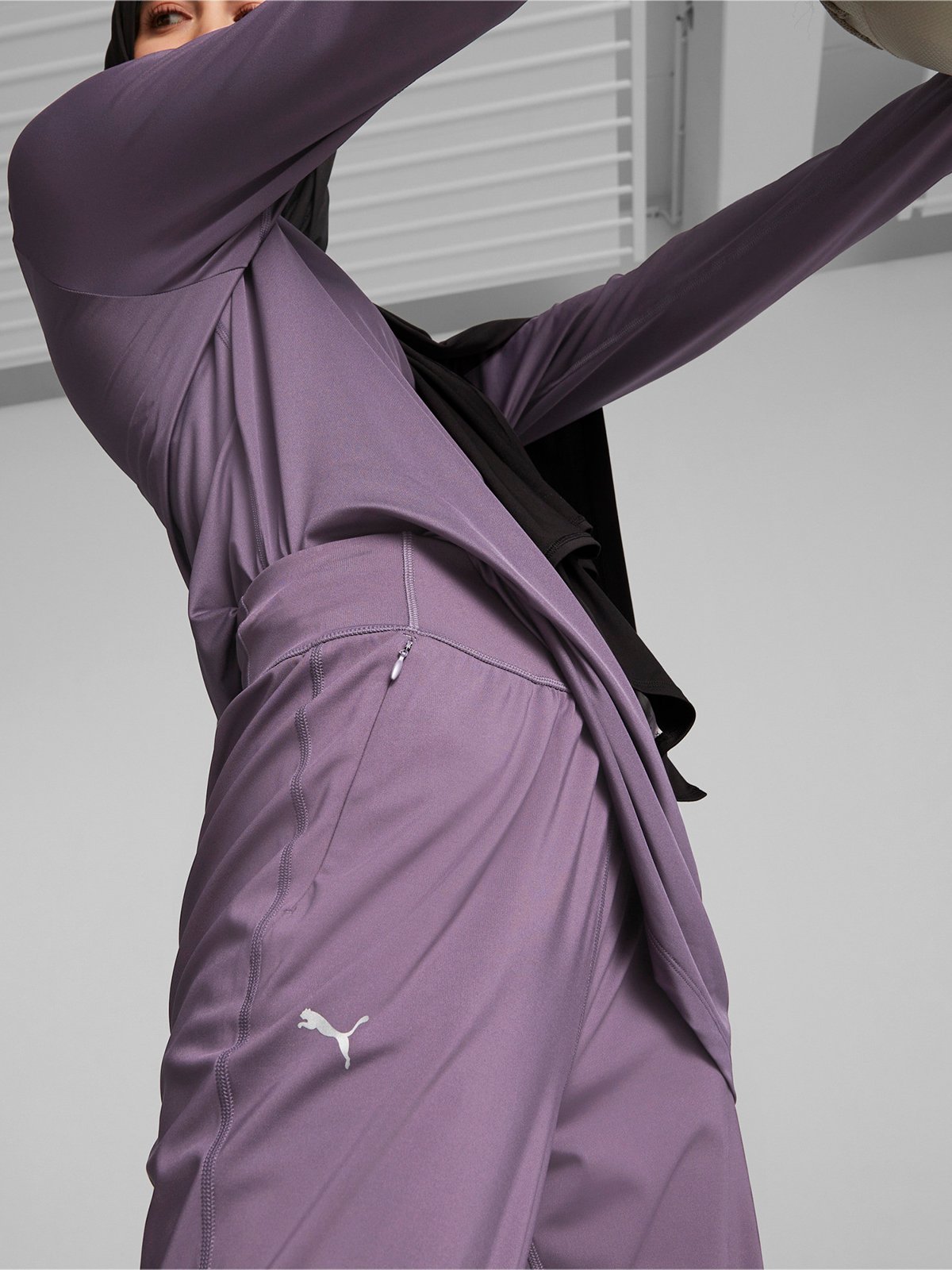 Puma Modest Activewear Jogger Purple Charcoal