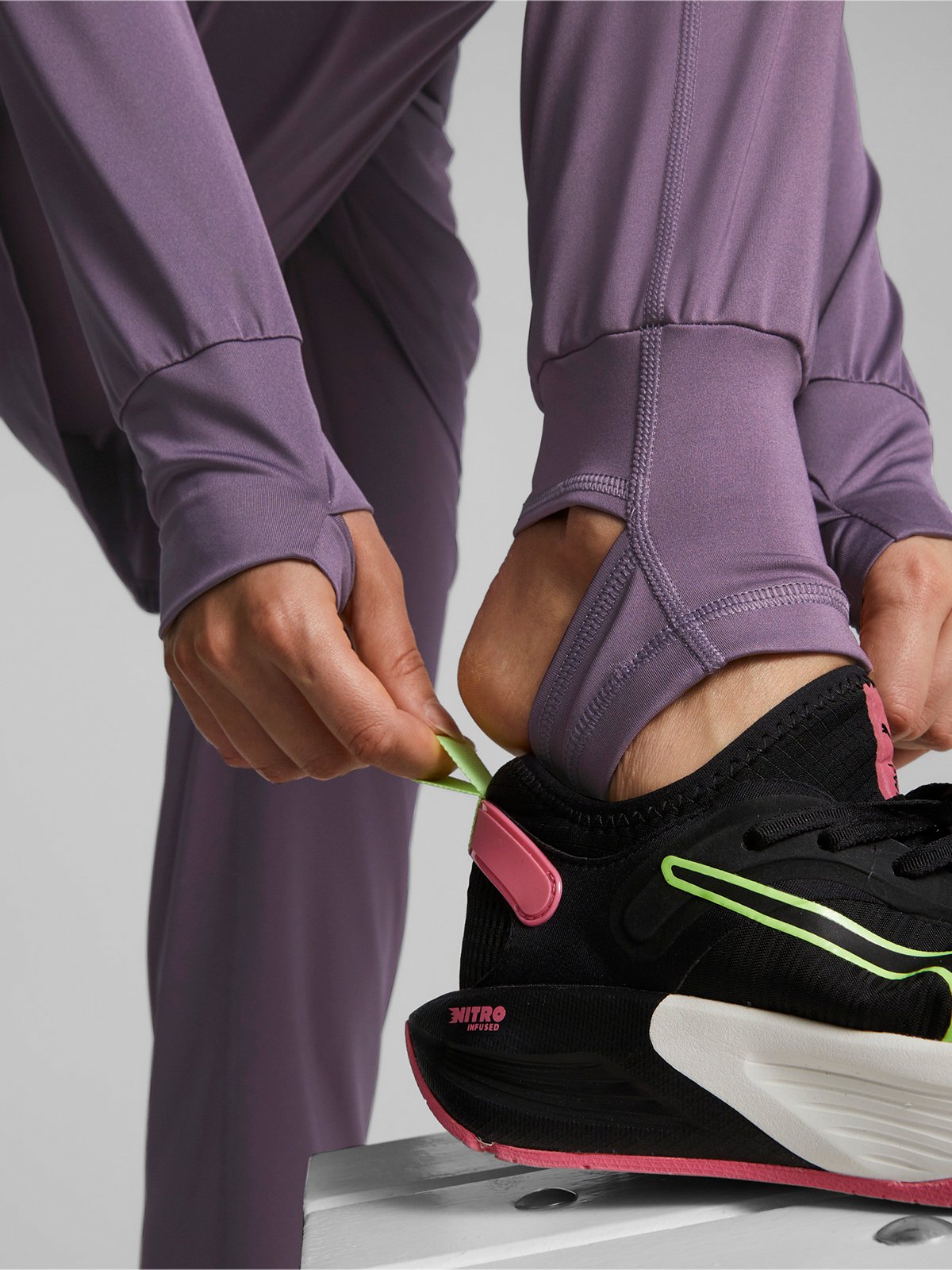 Puma Modest Activewear Jogger Purple Charcoal