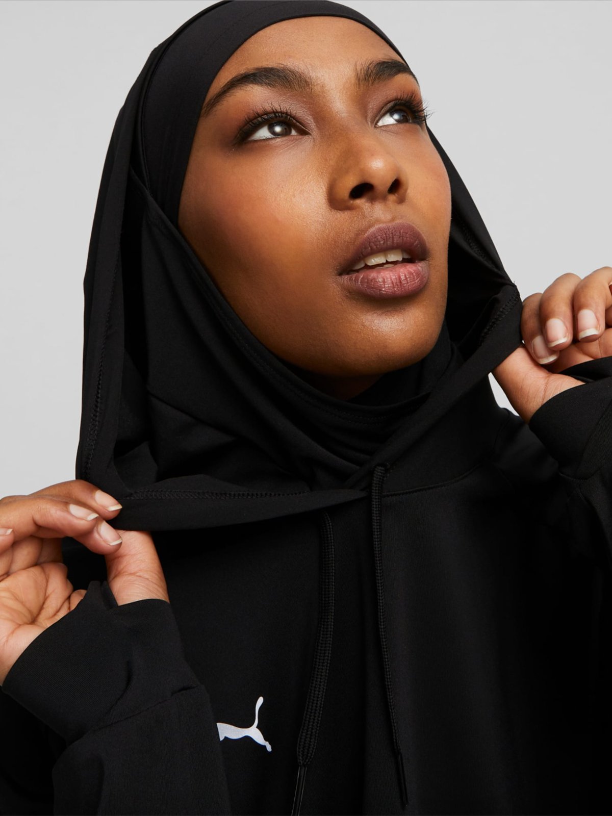 Puma Modest Activewear HoodJab Puma Black