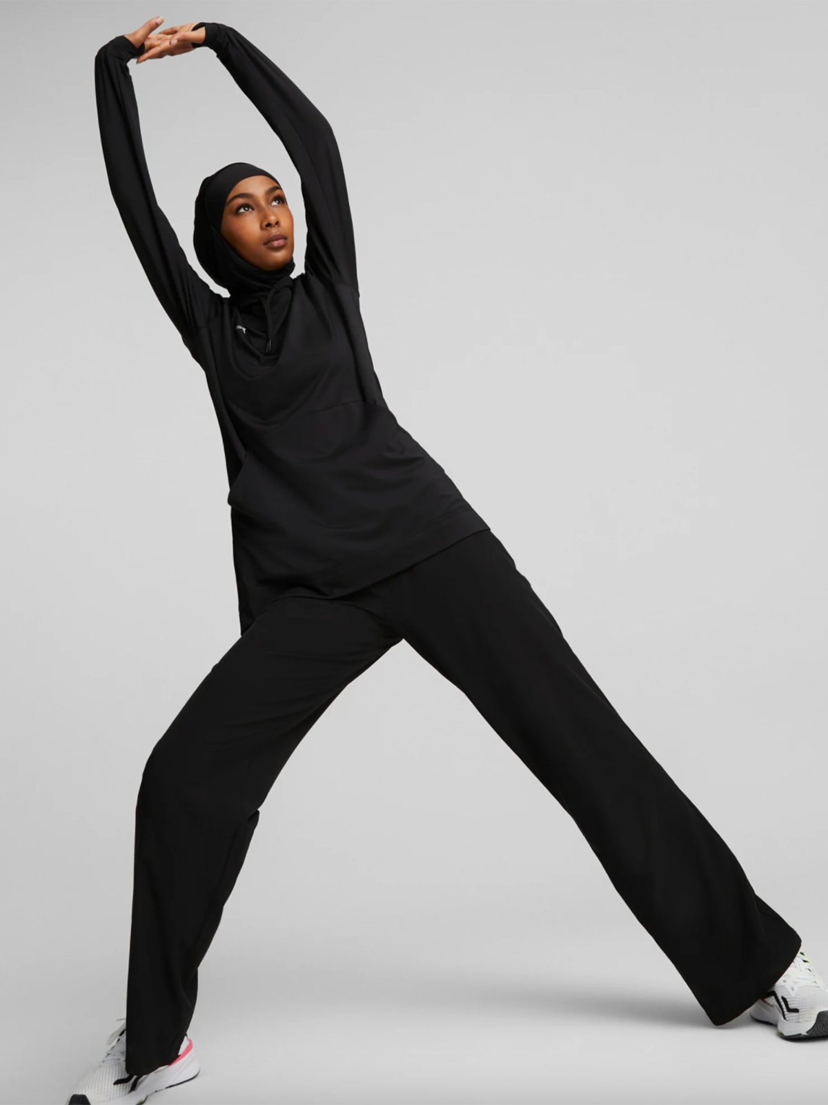 Puma Modest Activewear HoodJab Puma Black