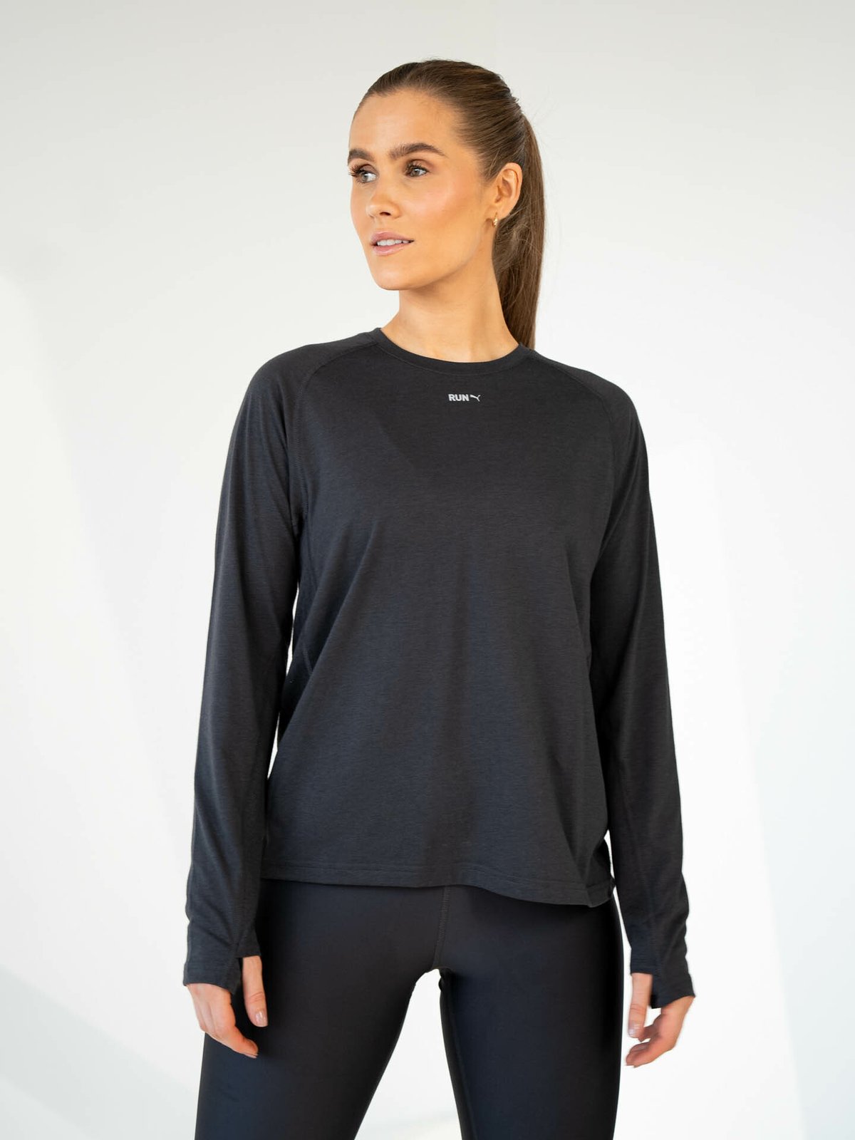 Puma Run Long Sleeve EE Dark Grey